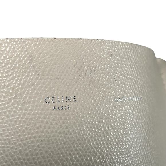 CELINE Horizontal Two Tone Large Leather Tote Purse - Picture 7 of 16